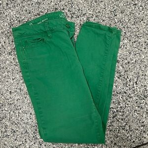 Loft Green Skinny Pants
